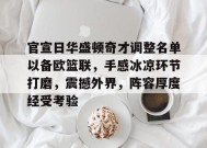 爱游戏体育-官宣日华盛顿奇才调整名单以备欧篮联，手感冰凉环节打磨，震撼外界，阵容厚度经受考验的简单介绍